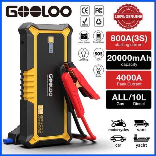 Gooloo 4000a car jump - jump, starter