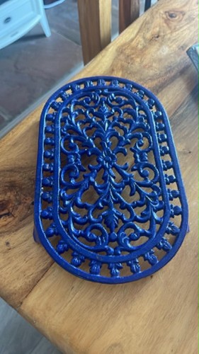 Blue teapot stand - teapot,