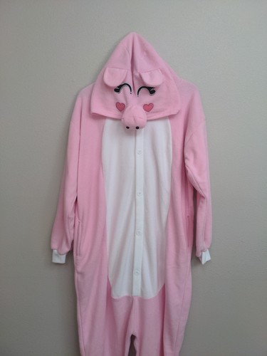Piggy adult footie pajamas zip - piggy,