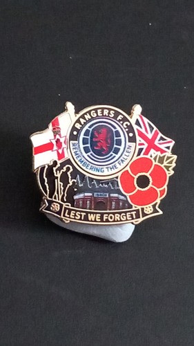Rangers poppy pin badge - rangers,