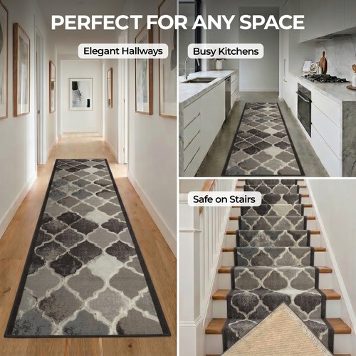 Grey anejo stair runner - grey,