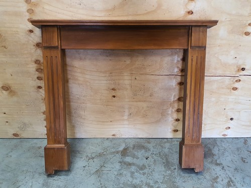 Wooden fireplace surround - fireplace,