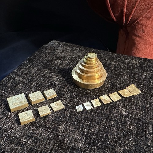 Antique c1900 brass apothecary - c1900,