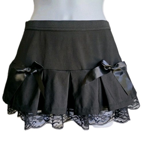 Black coquette pleaded - coquette, mini