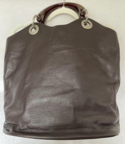 Aquascutum leather tote bag - aquascutum,