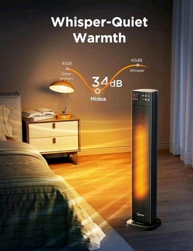 Midea 2000w ceramic tower - ceramic,