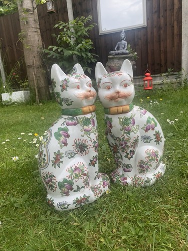 Pair large antique - of,
