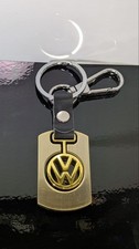 Volkswagen Gold Metal Keychain