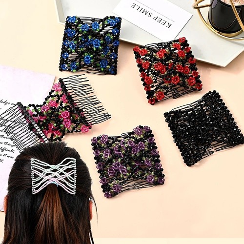 Stretchy hair combs - hair,