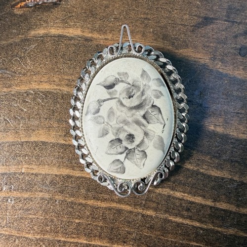 Vintage style brooch flower - vintage-style,