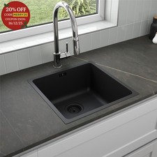Black Inset Kitchen Sink