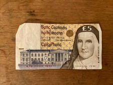 Rare 1997 Irish £5 Punt