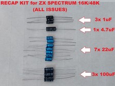 Kit capacitors condensatori ZX Spectrum 16K 48K axial repair kit premium NEW