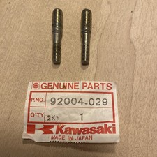 Genuine Kawasaki KX80 KE100 KE125 KS125 AR50 AR80 H1 Exhaust Studs 92004-029 NOS