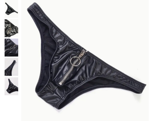 Men sexy faux leather - faux,