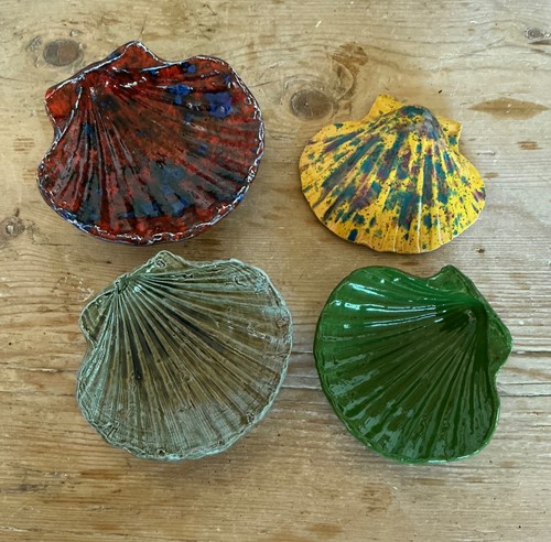 Handmade ceramic shell shaped - handmade,