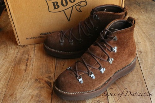 Viberg brown suede derby boots - derby,