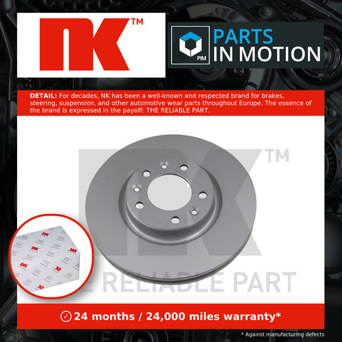 Brake discs pair - discs, vented