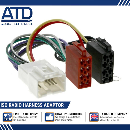 Radio harness adaptor iso for - radio,