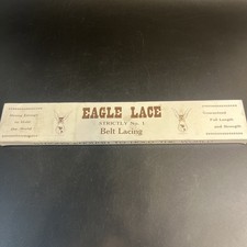 Vtg Eagle Belt Lacing Leather Cord 100 Feet 1/4" LeatherCrafting Project Lace