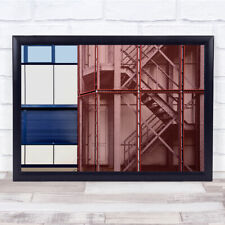 The Fire Escape Structure Stairs Emergency Wall Art Print