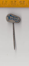 Vintage NORTON logo motorcycle pin badge 1960s