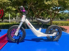 24V Children's Kids 14" Electric Balance Bike White 12Ah Battery Age 6-8 Years