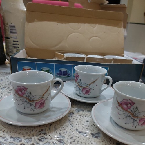 Vtg espresso cups and saucers - espresso,