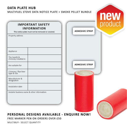 Data notice plate 8g - notice, smoke