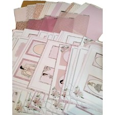 Kanban Crafts - Card Making Kit HELLO LOVELY X 40 Sheets, Vellum Inserts/ Card. 