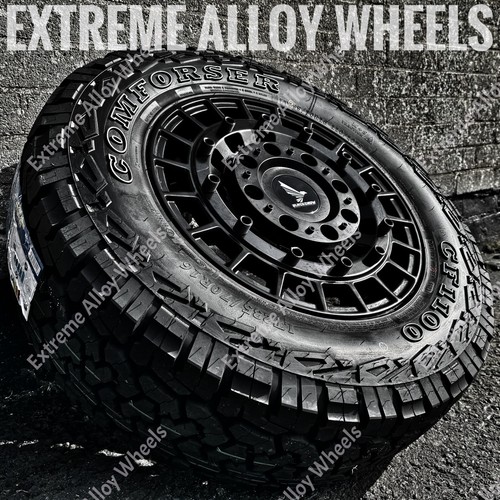 Black at6 alloy wheels - 18",