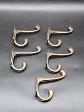 Set of 5 Edwardian Cast Brass