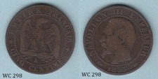 France 5 Centimes 1855A (Napoleon III) Coin