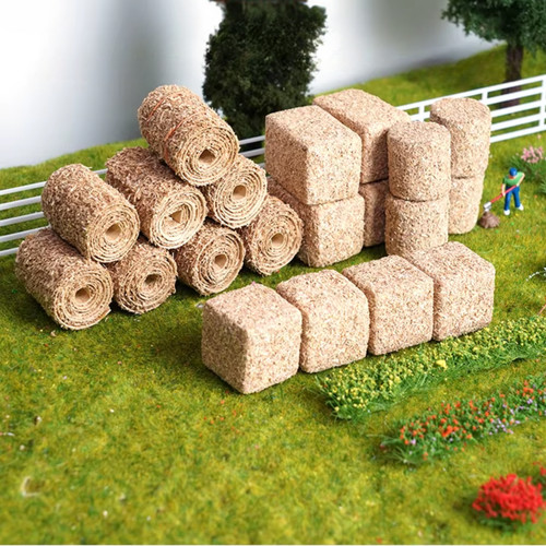 Model railway scenery hay - model,