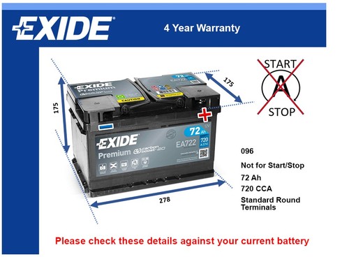 Battery fits kia ceed proceed - battery,