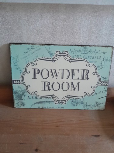 Powder room bathroom door - powder,