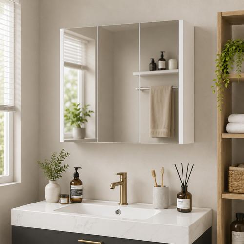 Bathroom mirror cabinet - bathroom,