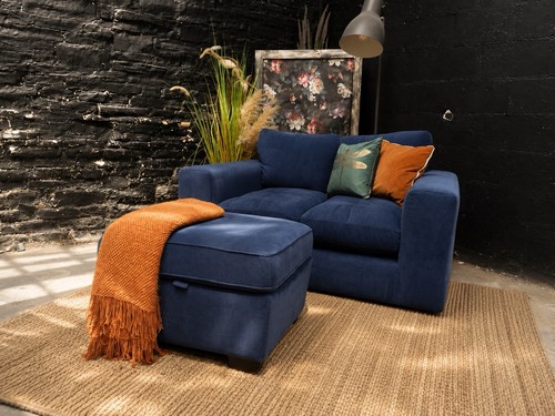 Display sofa set m - sofa, blue