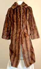 Real Mink Fur Coat by A D Cohen of Glasgow Mid Length Fully Lined Vintage