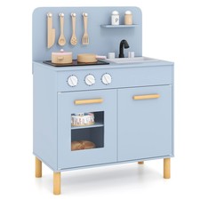 Kids Wooden Play Kitchen with