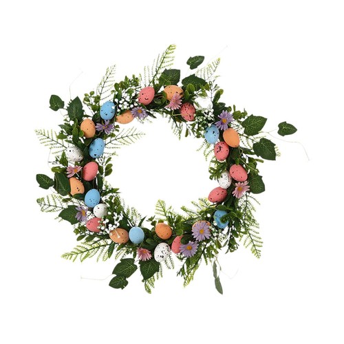 Easter egg wreath door - easter,