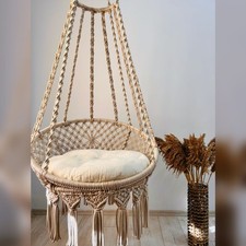 Macrame Hanging Chair, Macrame swing, hammock chair for garden, Hängesessel
