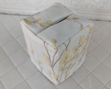 Handmade Tissue Box Cover use Laura Ashley Pussy willow Camomile Fabric 12x12cm