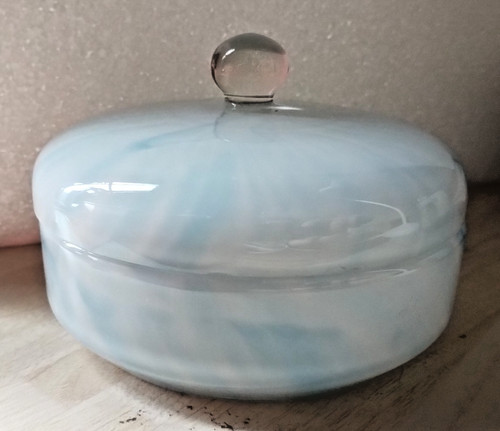 Empoli glass vtg jar - empoli,