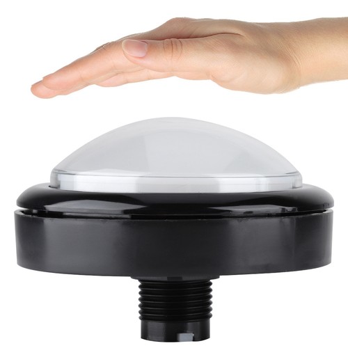 100mm white led push button - 100mm,