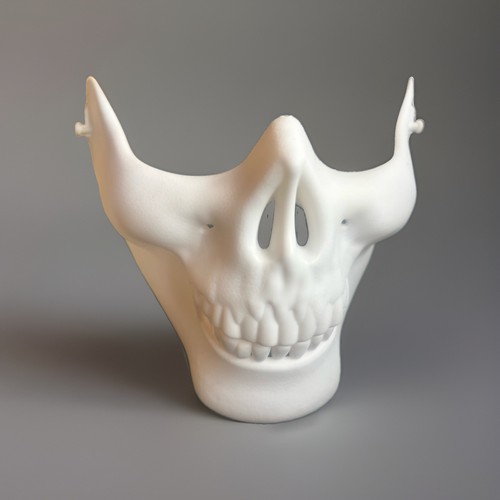 Skull skeleton half face mask - skull,
