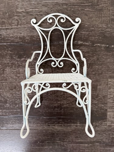 Wrought iron doll chair - iron,