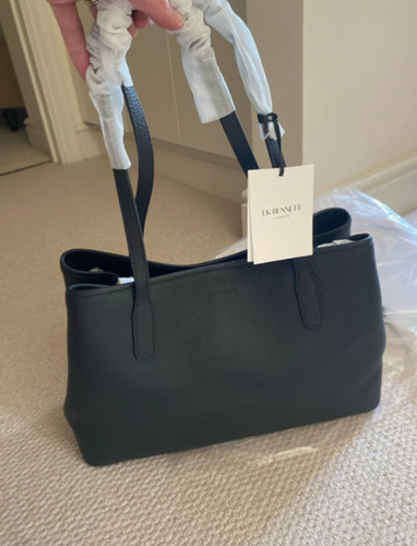 Bennett black leather tote - lk,