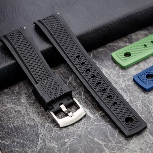 Fkm rubber diver watch strap - fkm,