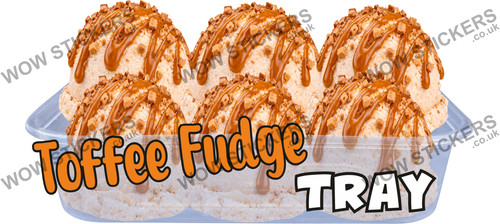 Ice cream van sticker toffee - ice,